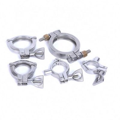 CE Certified Sanitary Stainless Steel Pipe Clamps with Max Pressure of 10bar 145PSI