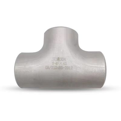 1"-4" DN25-DN100 Forged Stainless Steel 304 316 Round Tee Welding SCH40S ASTM B423 825 ASTM B16.9