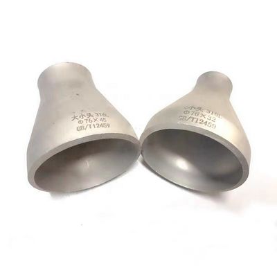 Stainless Steel 304 316 316L Concentric Eccentric Reducer DN25-DN100 Silver 1/4''--4.0