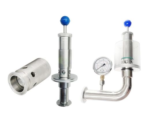SS 304 316L Pressure Safety Control Relief Release Valve with Clamp End Connection