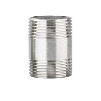 WZ 1/8"-4" Stainless Steel 201 301 316 NPT BSP Threaded Pipe Fitting NIPPLE Connector