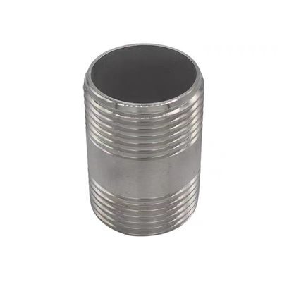 WZ 1/8"-4" Stainless Steel 201 301 316 NPT BSP Threaded Pipe Fitting NIPPLE Connector