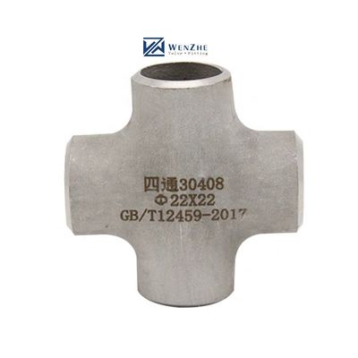 Stainless Steel SCH40S Butt Weld Pipe Fitting 4 Way Cross Connector 1"-4" DN25-DN100
