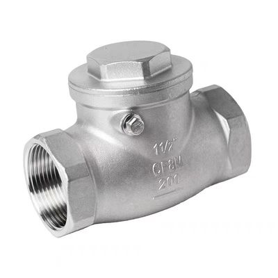 WZ SS 304 316 CF8 CF8M Cylindrical Non-Return Swing Check Valve 200WOG 1/2"-4" Equal