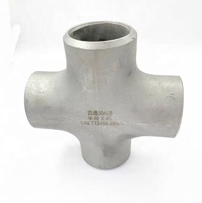 Stainless Steel SCH40S Butt Weld Pipe Fitting 4 Way Cross Connector 1"-4" DN25-DN100