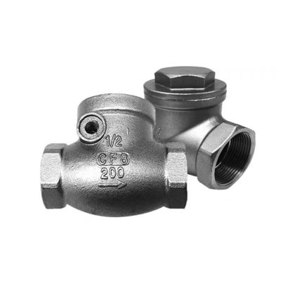 WZ SS 304 316 CF8 CF8M Cylindrical Non-Return Swing Check Valve 200WOG 1/2"-4" Equal
