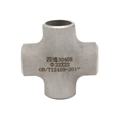 Stainless Steel SCH40S Butt Weld Pipe Fitting 4 Way Cross Connector 1"-4" DN25-DN100
