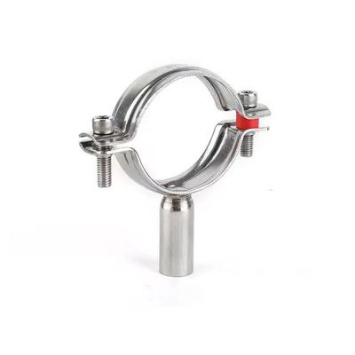 Round Head Code SS201304 Stainless Steel Tube Hanger Clamp 45mm Length with Polishing