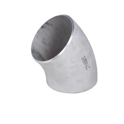 Stainless Steel 304 316 45 Degree Long Radius Elbow 1"-4" DN25-DN100 Head Code Cylindrical