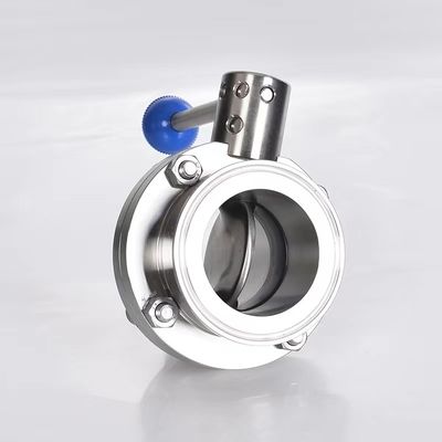 Sanitary SS304/316L Electric Wafer Type Butterfly Valve for Normal Temperature Media
