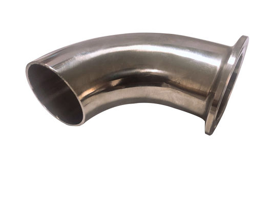 Casting Sanitary Stainless Steel 304 316L Tri-Clamp Quick Install and Weld Elbow 90 Degree Pipe Fitting