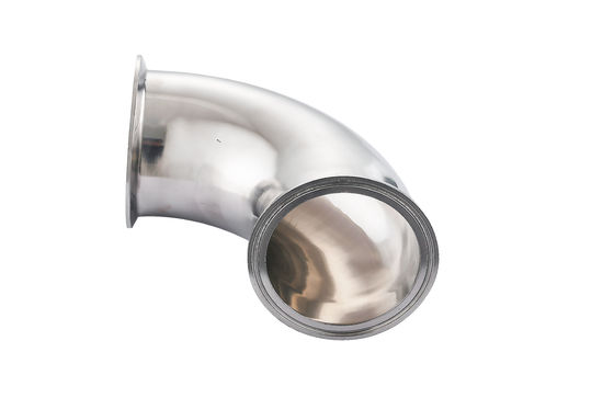 Casting Sanitary Stainless Steel 304 316L Tri-Clamp Quick Install and Weld Elbow 90 Degree Pipe Fitting