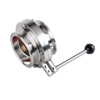 Structure BUTTERFLY DN15-200 Sanitary Stainless Steel 304 /316L Manual Tri Clamp Valve