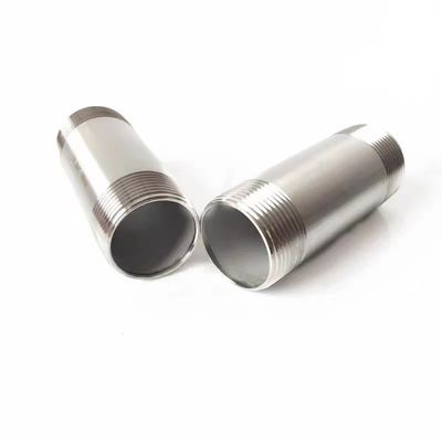 DN6*50-300mm Stainless Steel 201 304 Threaded Long Barrel Nipple for BSP Pipe Fittings