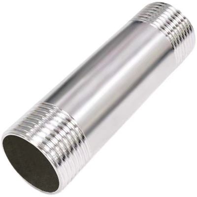 DN6*50-300mm Stainless Steel 201 304 Threaded Long Barrel Nipple for BSP Pipe Fittings