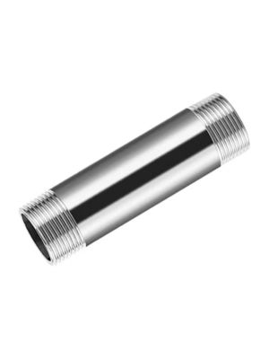 DN6*50-300mm Stainless Steel 201 304 Threaded Long Barrel Nipple for BSP Pipe Fittings