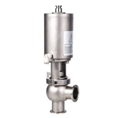 WZ Sanitary Stainless Steel 3 Way Pneumatic Stop Reversing Valve for Your Requirements