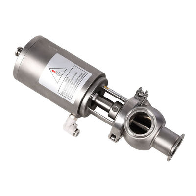 WZ Sanitary Stainless Steel 3 Way Pneumatic Stop Reversing Valve for Your Requirements