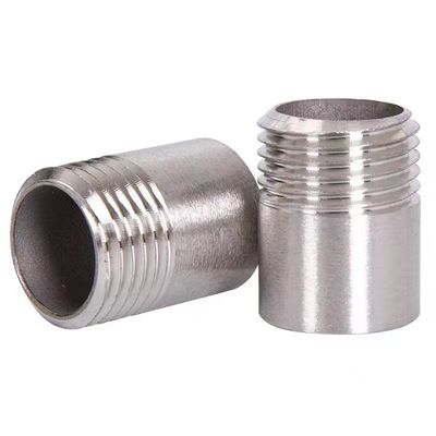 Stainless Steel NPT DIN BSP Male Threaded Nipples 1/8"-4" for Equal Pipe Fittings