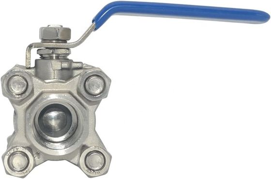 Round Head Ball Valve 1/2 Inch NPT Threaded Stainless Steel 304 Female 3 Piece Full Port