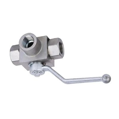 Female Connection High Pressure 3 Way Ball Valve 1/2 inch NPT for Fluid Management