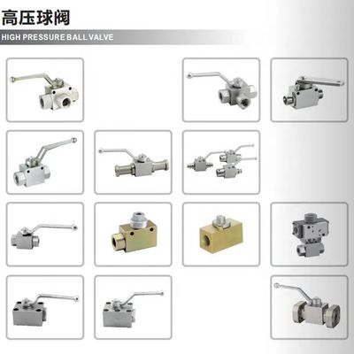 Female Connection High Pressure 3 Way Ball Valve 1/2 inch NPT for Fluid Management