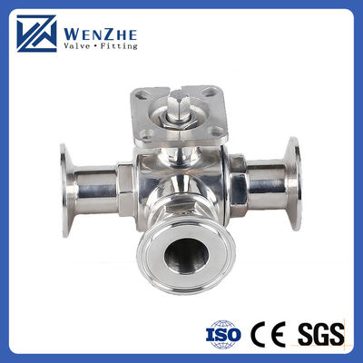 Female Connection High Pressure 3 Way Ball Valve 1/2 inch NPT for Fluid Management