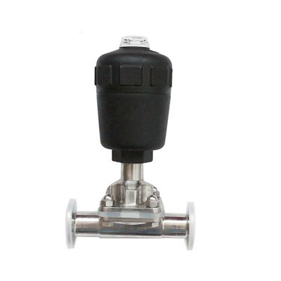 Casting WZ Food Grade Aseptic Pneumatic Actuated Tank Bottom 2'' Sanitary Tri-clamp Diaphragm Valve 1/8''-4