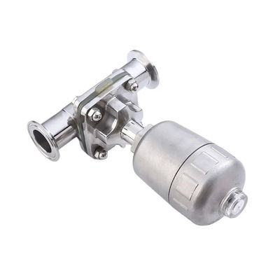 Casting WZ Food Grade Aseptic Pneumatic Actuated Tank Bottom 2'' Sanitary Tri-clamp Diaphragm Valve 1/8''-4