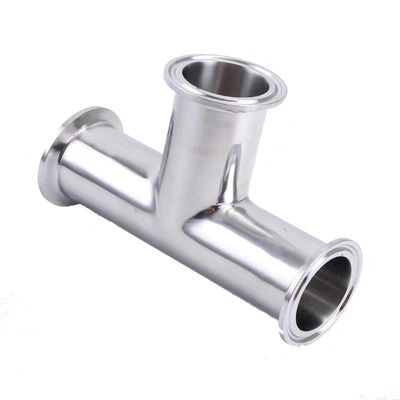 Stainless Steel 316 304 Polishing Sanitary Ss304 3-way Tri-Clamped Equal Tee for Food Milk