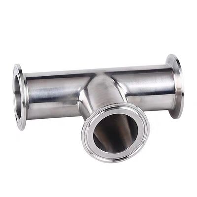 Stainless Steel 316 304 Polishing Sanitary Ss304 3-way Tri-Clamped Equal Tee for Food Milk