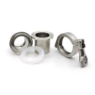 Cylindrical Head Code WZ SS 304 316 Tri Clamp Quick Connect Sanitary Pipe Clamp Set