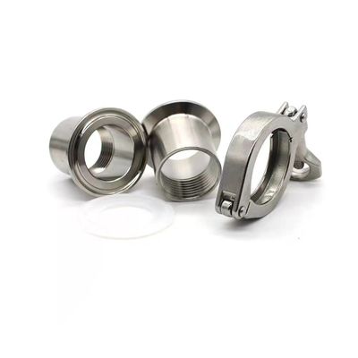 Cylindrical Head Code WZ SS 304 316 Tri Clamp Quick Connect Sanitary Pipe Clamp Set