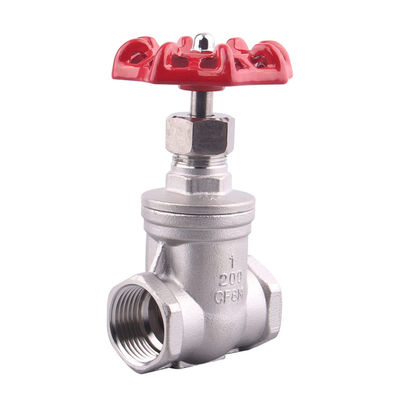 1"-8" Customized Support Heavy Duty Stainless Steel Female x Female Thread Gate Valve