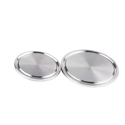 WZ 304 316L Stainless Steel Sanitary Tri Clamp Tube Lid End cap Blind Plate Clamp Solid Blind Ferrule