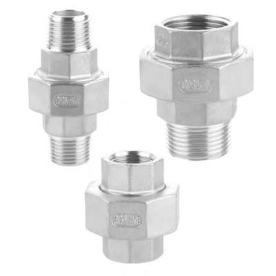 Hexagon Head Stainless Steel Double Internal Thread Coupling Connector NPT BSP 1/4''-4.0