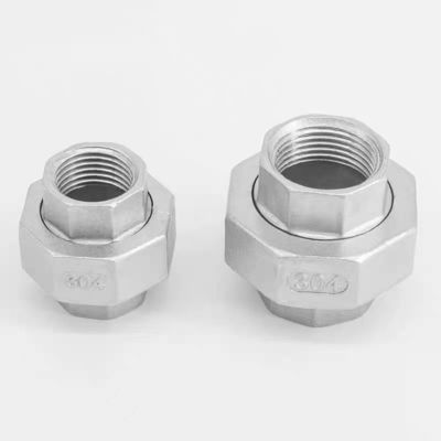 Hexagon Head Stainless Steel Double Internal Thread Coupling Connector NPT BSP 1/4''-4.0