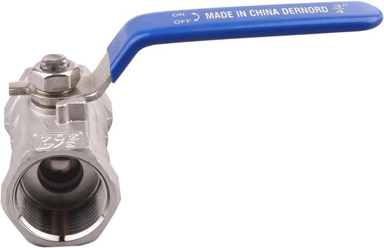 Customized Stainless Steel Ball Valve 1PC Type NPT Standard Port for Water Oil and Gas