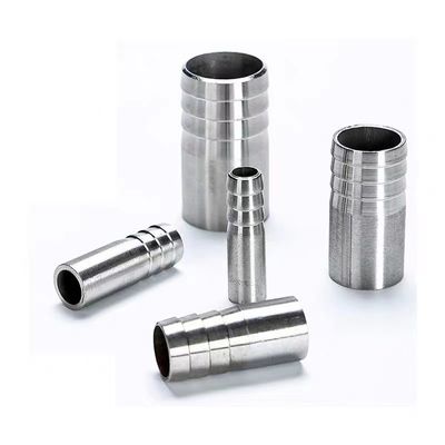 Silver Casting BSP/NPT Weld Hose Barb Nipple for WZ Stainless Steel 304 316 3A DIN