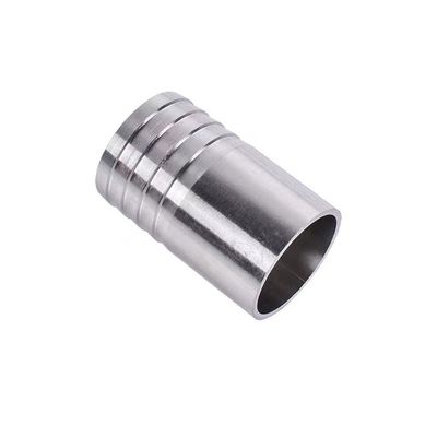 Silver Casting BSP/NPT Weld Hose Barb Nipple for WZ Stainless Steel 304 316 3A DIN