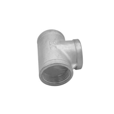 Casting WZ 304T type Stainless Steel Inner Wire Tee Joint Screw Thread Water Pipe Joint Plumbing Accessories NPT BSP BSPT