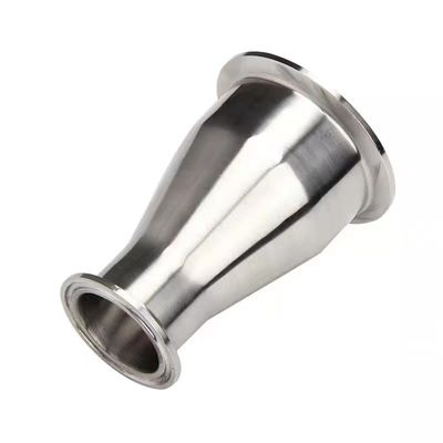 2" Tube OD to 1-1/2" Tube OD Tri-Clamp Sanitary Fitting Reducer in SS 304 316 Material
