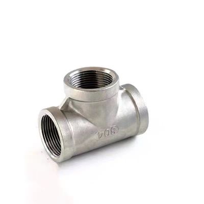 Casting WZ 304T type Stainless Steel Inner Wire Tee Joint Screw Thread Water Pipe Joint Plumbing Accessories NPT BSP BSPT
