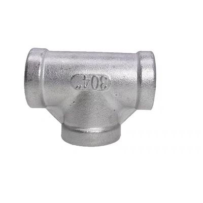 Casting WZ 304T type Stainless Steel Inner Wire Tee Joint Screw Thread Water Pipe Joint Plumbing Accessories NPT BSP BSPT