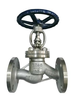 ISO9001 Certified Manual RTS J41W-16P Stainless Steel 304 2" API Flanged Globe Valve