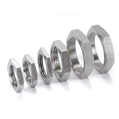 1/4''-4.0'' NPT BSP BSPT WZ SS 201 304 316 Small Round Thread Hexagon Thin Nut Root