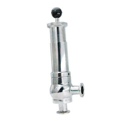 Equal Sanitary Pressure Relief Valve Stainless Steel 304 316 with Scale Overflow Valve Food-Grade Adjustable Tri Clamp Safety Valve