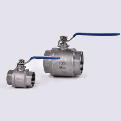 Manual Operation Stainless Steel 201/304 2PC Light Duty Two Pieces Type Ball Valve for General