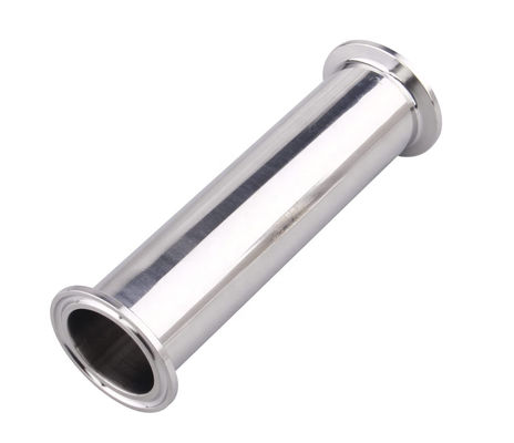 6" Length Sanitary Spool Tube with Clamp Ends Stainless Steel 304 Seamless Round Tubing