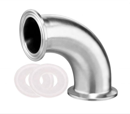 6" Length Sanitary Spool Tube with Clamp Ends Stainless Steel 304 Seamless Round Tubing